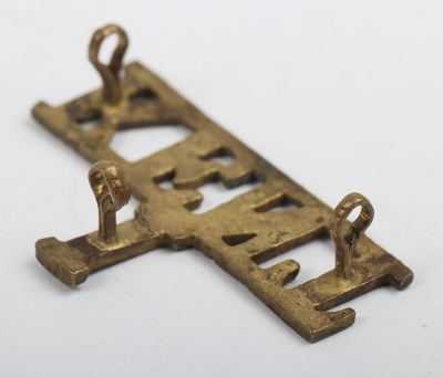 Scarce Kent Cyclist Battalion Brass Shoulder Title - 5