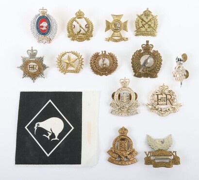 Grouping of New Zealand Regiments Cap Badges