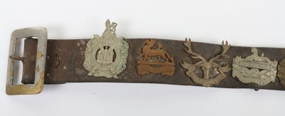 WW2 British Cap Badge Souvenir/Hate Belt - 4