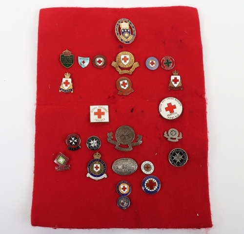 Grouping of Red Cross and St Johns Ambulance Association Badges