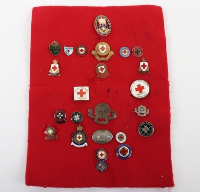 Grouping of Red Cross and St Johns Ambulance Association Badges