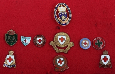 Grouping of Red Cross and St Johns Ambulance Association Badges - 2