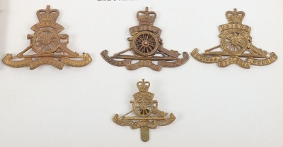 Large Collection of Queen&rsquo;s Crown Cap & Beret Badges to the Royal Regiment of Artillery - 4