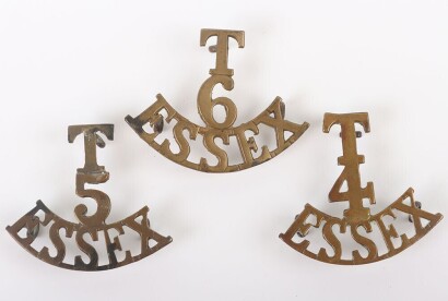 3x Essex Regiment Territorial Shoulder Titles