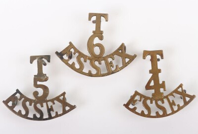 3x Essex Regiment Territorial Shoulder Titles