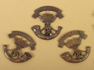 Collection of Somerset Light Infantry Officer&rsquo;s Service Dress Cap & Collar Badges - 2