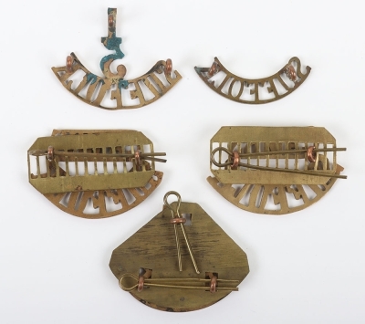 Grouping of Shoulder Titles to the Cambridge & Suffolk Regiments - 2