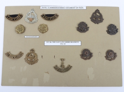 Grouping of Badges to the East Lancashire Regiment