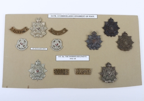 Grouping of Military Badges to the Border Regiment