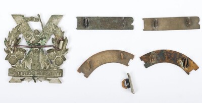 24th Northumberland Fusiliers 1st Tyneside Scottish Shoulder Title and Glengarry Badge Set - 4