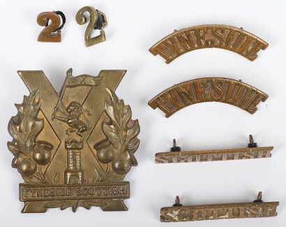 21st Service Battalion Northumberland Fusiliers, 2nd Tyneside Scottish Shoulder Titles and Glengarry badge