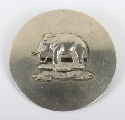 An unmarked Silver pre 1881 74th Highlanders Plaid Brooch