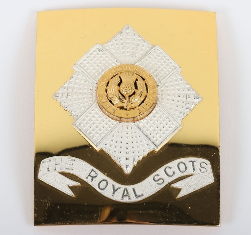 EIIR Officer&rsquo;s Shoulder Belt Plate of The Royal Scots (The Royal Regiment)