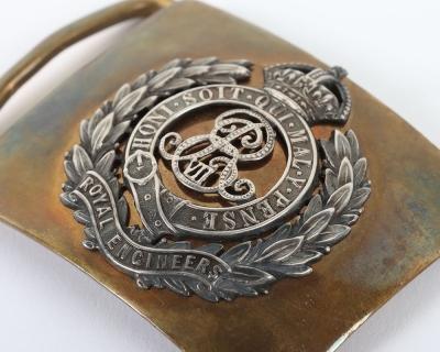 Edward VII Royal Engineers Waist Belt Clasp - 2