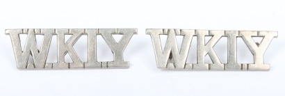West Kent Imperial Yeomanry Shoulder Titles