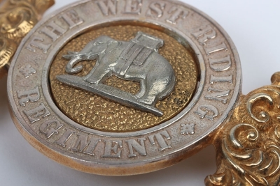 Duke of Wellington&rsquo;s West Riding Regiment Officers Waist Belt Clasp - 3