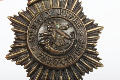 Victorian 19th Surrey Rifle Volunteers Pouch Badge - 6