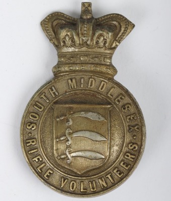 Victorian South Middlesex Rifle Volunteers Pouch Badge