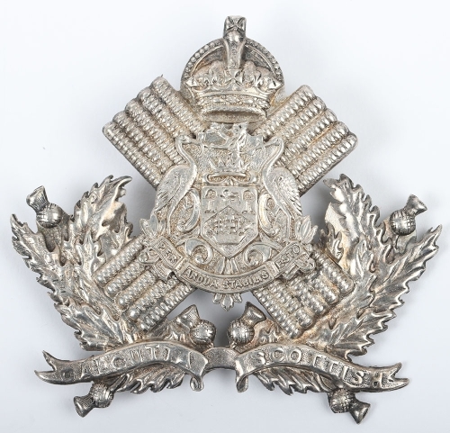 Indian Army Calcutta Scottish Officers Headdress Badge