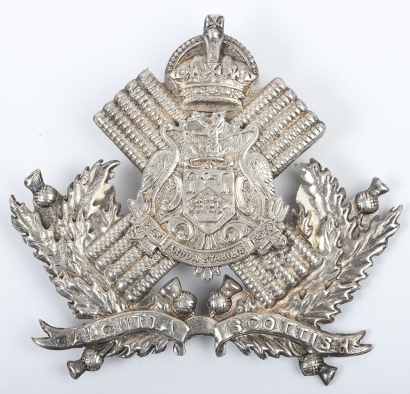 Indian Army Calcutta Scottish Officers Headdress Badge
