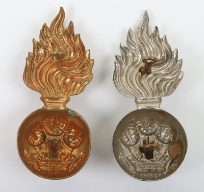 2 Welsh Fusiliers Fur Cap Grenades. - 4