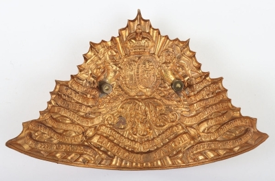 Post 1902 9th Queen&rsquo;s Royal Lancers other ranks Lance Cap Plate - 2