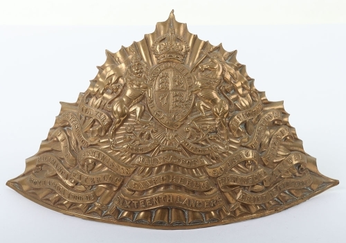 Post 1902 16th Queens Royal Lancers Other Ranks Lance Cap Plate