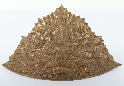Post 1902 16th Queens Royal Lancers Other Ranks Lance Cap Plate