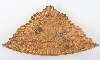 Victorian 16th Queens Lancers Other Ranks Lance Cap Plate - 2