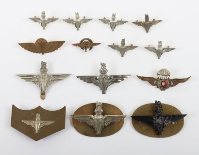 Grouping of Parachute Regiment and Airborne related Metal Cap & Collar Badges