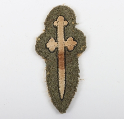 Scarce WW2 2nd Canadian Tank Brigade Cloth Formation Patch.