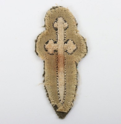 Scarce WW2 2nd Canadian Tank Brigade Cloth Formation Patch. - 2