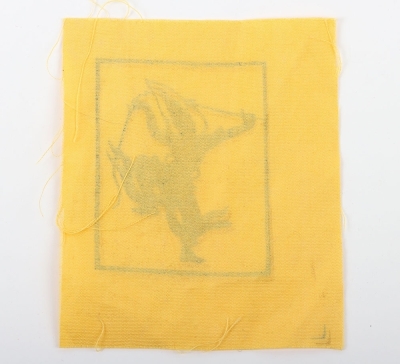 British Troops in Siam Printed Cloth Formation Badge. - 2