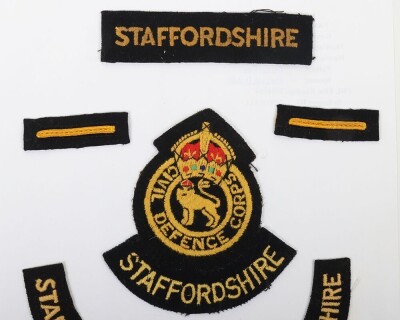 WW1 Derby Scheme Armband of Staffordshire Interest - 3