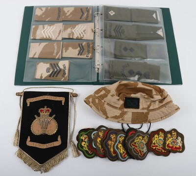Folder of Modern British Army Rank Slides of Staffordshire and Mercian Regiment Interest