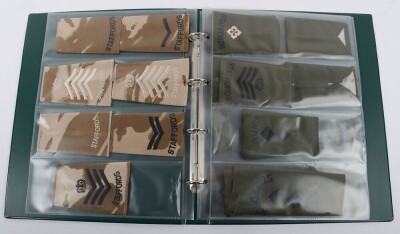 Folder of Modern British Army Rank Slides of Staffordshire and Mercian Regiment Interest - 8