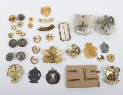 Collection of Military and Police Cap & Collar Badges to Foreign Forces - 2