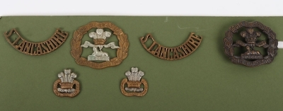 Grouping of Military Badges to the South Lancashire Regiment. - 3