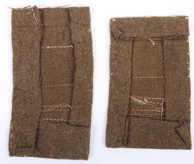 WW2 British 80th Infantry Division 211th Infantry Brigade Battle Dress Combination Insignia Pair - 2