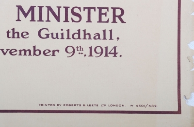 WW1 British Parliamentary Recruitment Committee Poster No110 - 2
