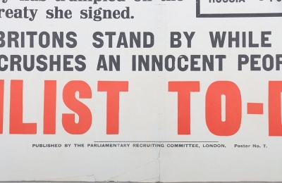 Scarce Early WW1 Recruiting Poster by the Parliamentary Recruiting Committee, Poster No 7 - 3