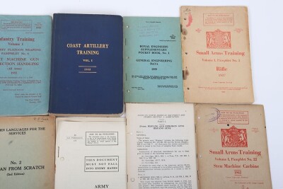 British Military WW1/WW2 Manuals, Infantry Training, Small Arms and Coast Artillery Training. - 3