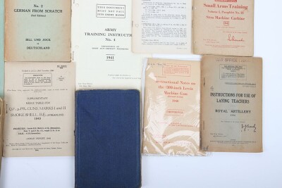 British Military WW1/WW2 Manuals, Infantry Training, Small Arms and Coast Artillery Training. - 4
