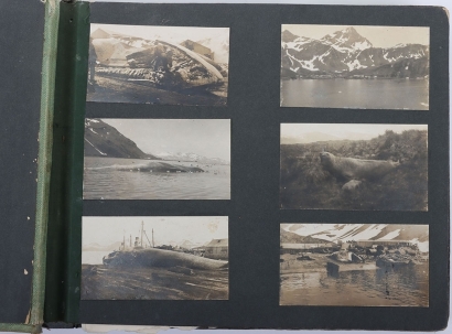 Interesting Private Photograph Album of Naval Interest with Photographs taken on the Strait of Magellan,