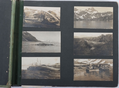 Interesting Private Photograph Album of Naval Interest with Photographs taken on the Strait of Magellan,