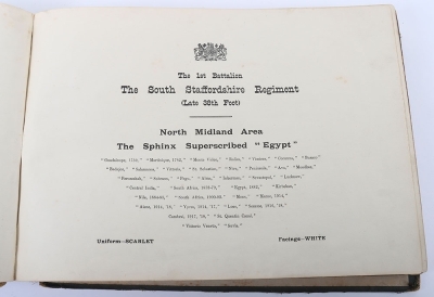 Pictorial Souvenir and History of the 1st Battalion South Staffordshire Regiment, Bombay, India 1926, - 4