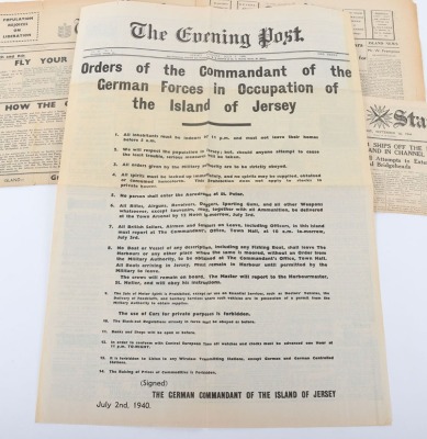WW2 Channel Island Occupation Orders and Newspapers - 4