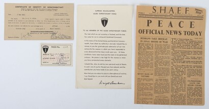 WW2 S.H.A.E.F (Supreme Headquarters Allied Expeditionary Forces) Documents