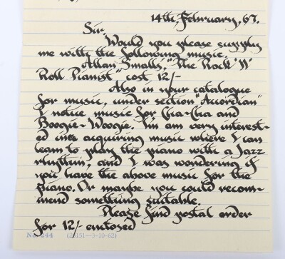 The Great Train Robbery, Hand Written Letters signed by Gordon Goody & Roy James Jnr, Parkhurst Prision 1967. - 6