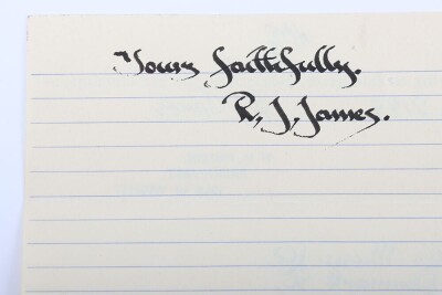 The Great Train Robbery, Hand Written Letters signed by Gordon Goody & Roy James Jnr, Parkhurst Prision 1967. - 7